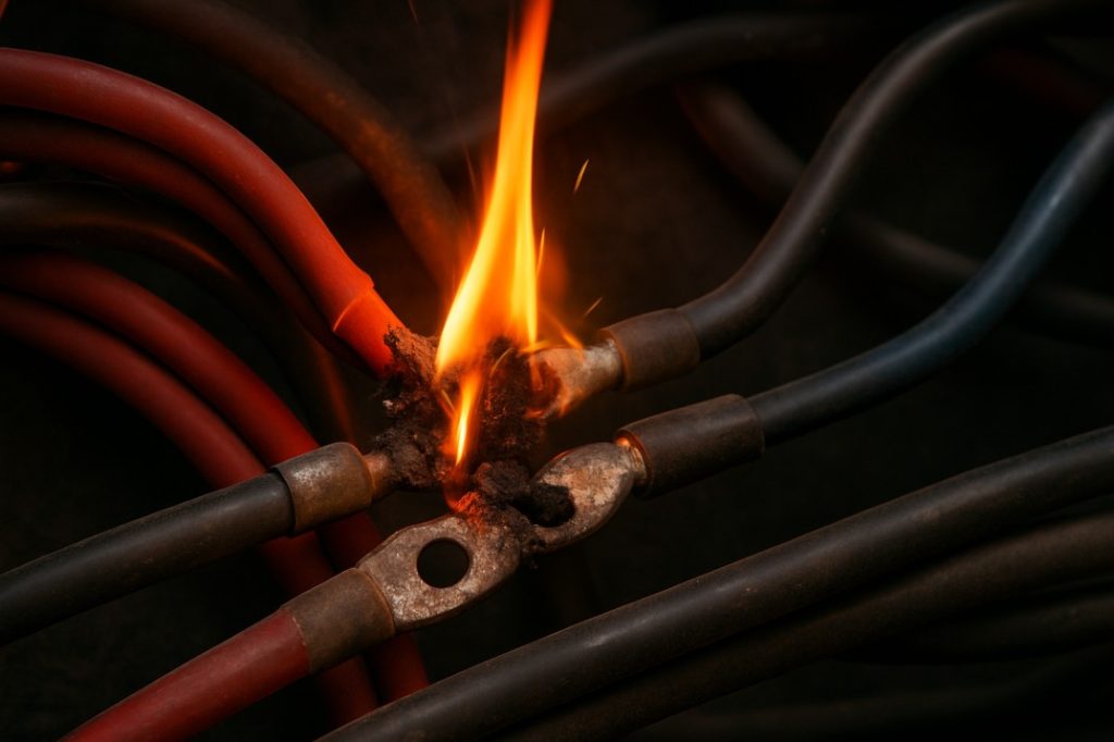 not using custom cut cables australia can lead to fire due to bad connections